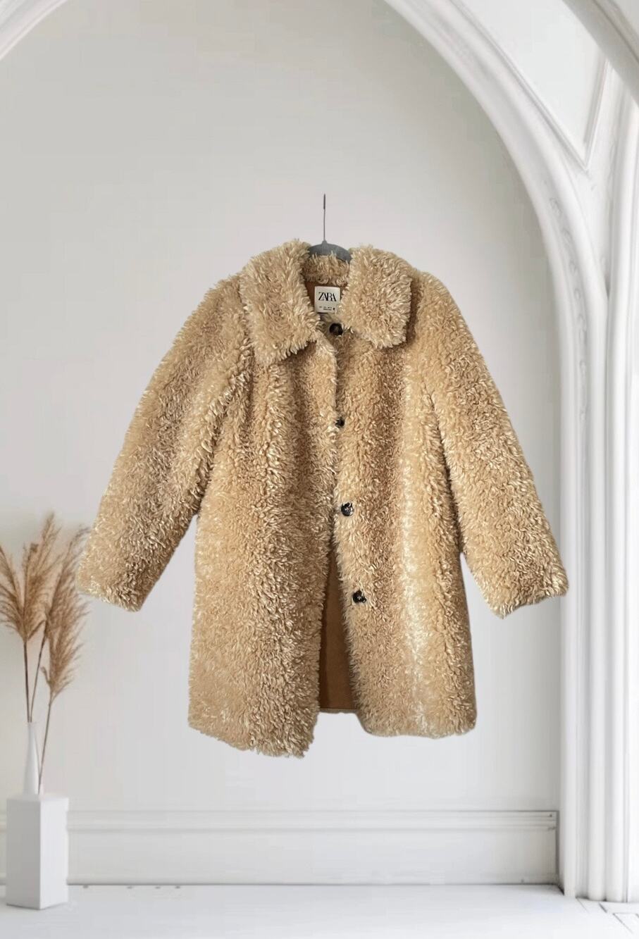 Large Zara Fur Teddy Bear Coat Jacket